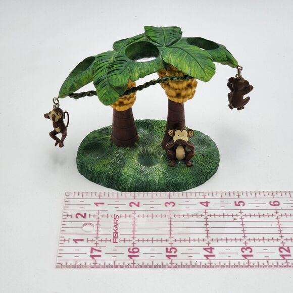 Essential Home Spunky Monkey Toothbrush Holder Novelty Jungle Banana Tree - Picture 8 of 10